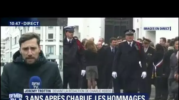 Emmanuel Macron attendu devant les locaux de l&#039;ancienne rédaction de Charlie Hebdo