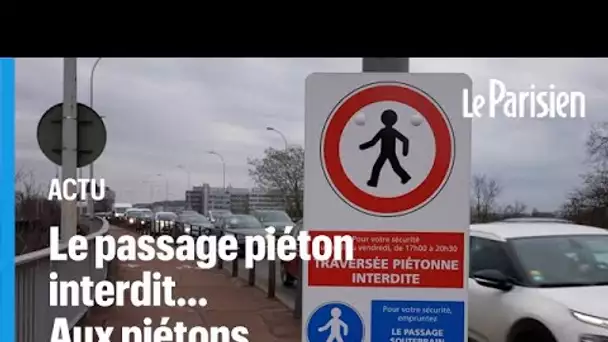 À Chatou, un passage piéton interdit aux... piétons