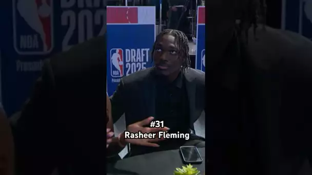 Rasheer Fleming is the 31st pick in the 2025 NBA Draft!