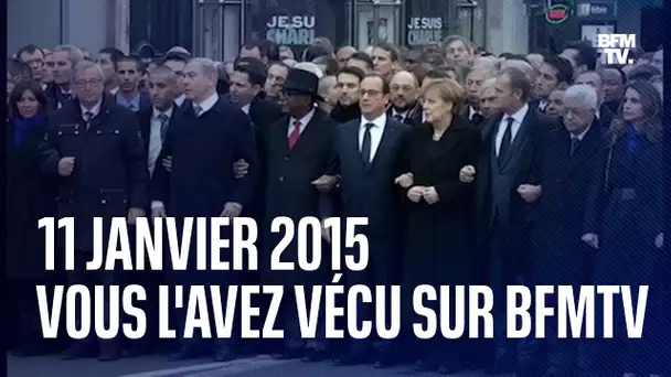 Vous l'avez vécu sur BFMTV : La manifestation historique contre les attentats de Charlie Hebdo