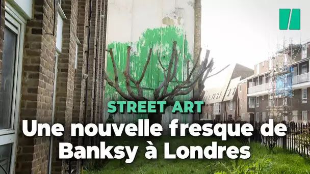 Avec sa nouvelle œuvre, Banksy rend son feuillage à cet arbre