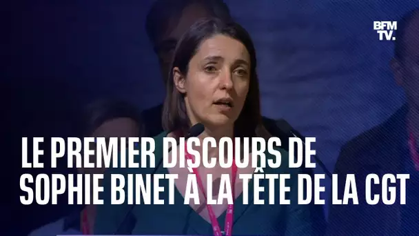 Le premier discours de Sophie Binet à la tête de la CGT