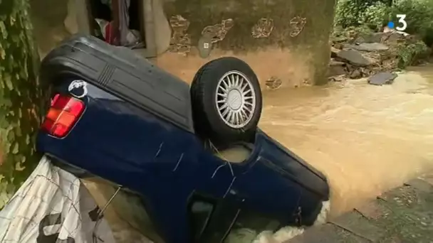 Inondations à Villegailhenc le 15 octobre 2018