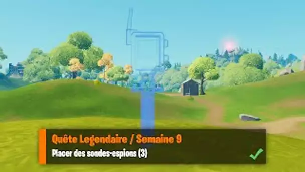 PLACER DES SONDES ESPIONS (3) - FORTNITE DEFIS LEGENDAIRE SEMAINE 9 SAISON 7