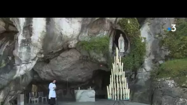 Coronavirus et confinement : comment font les catholiques ? illustration à Lourdes