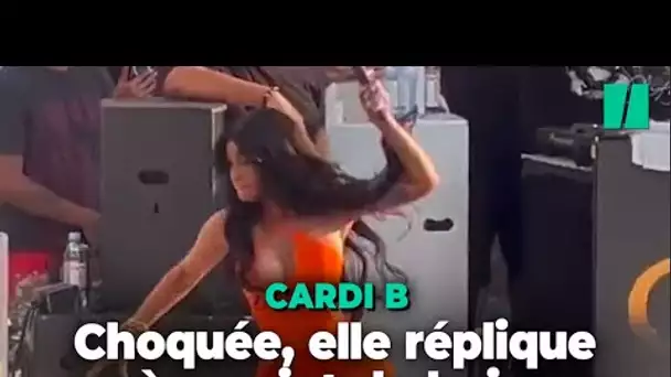 Cardi B n’a pas (du tout) apprécié ce jet de boisson en plein concert