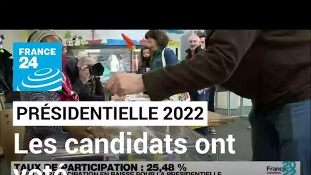 Présidentielle 2022 : les candidats ont glissé leur bulletin dans l'urne • FRANCE 24