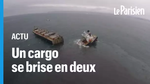 Japon: un cargo panaméen se brise en deux, l'équipage sauf