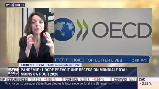 Laurence Boone (OCDE) : L'OCDE prévoit une récession mondiale d'au moins 6% pour 2020