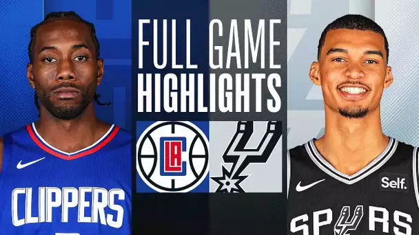 CLIPPERS at SPURS | FULL GAME HIGHLIGHTS | November 20, 2023