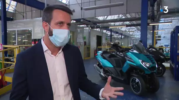 Doubs : Peugeot lance son scooter Metropolis, un véhicule fabriqué à 100% à Mandeure