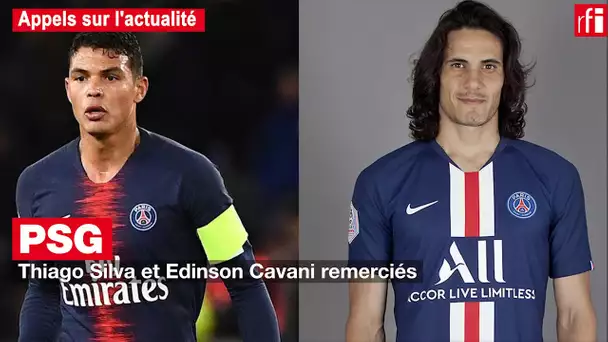 PSG : Thiago Silva et Edinson Cavani remerciés