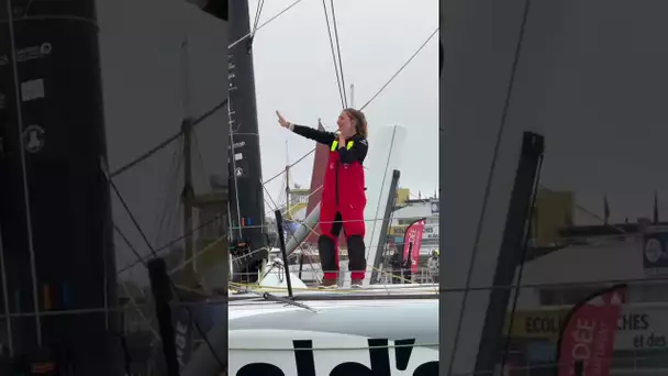 Le départ de Violette Dorange sur le Vendée Globe 2024 : entre joie et larmes