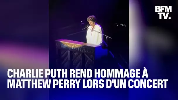 Le chanteur Charlie Puth rend hommage à Matthew Perry en reprenant la musique de "Friends"