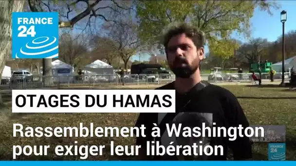 Otages du Hamas : vaste rassemblement à Washington pour exiger leur libération • FRANCE 24