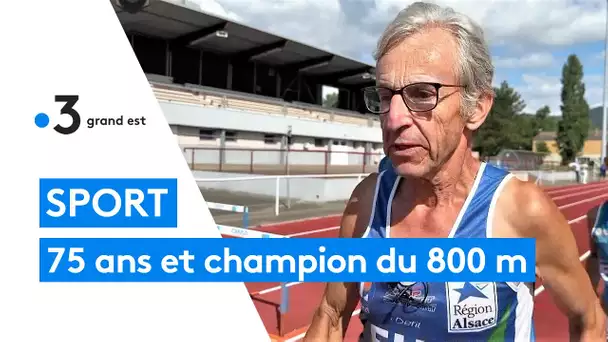 75 ans et champion du 800 m du Grand Est, Jean-Pierre est un coureur infatigable