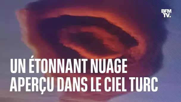 Un étonnant nuage apparaît dans le ciel turc