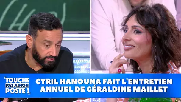 Cyril Hanouna fait l'entretien annuel de Géraldine Maillet
