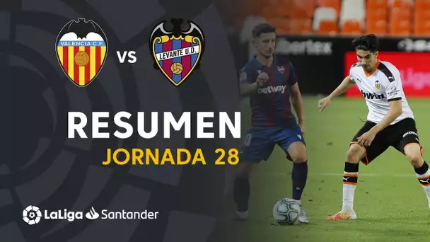 Resumen Valencia CF vs Levante UD (1-1)