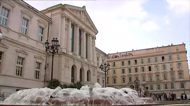 LA FONTAINE DU PALAIS DE JUSTICE DE NICE DÉTRUITE