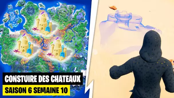 "CONSTUIRE DES CHATEAUX DE SABLE" SUR FORTNITE ! (DEFIS SEMAINE 10 SAISON 6)