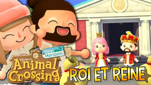 ON DEVIENT ROI ET REINE ! | ANIMAL CROSSING NEW HORIZONS EPISODE 27 CO-OP