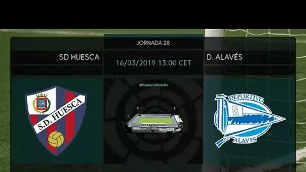 Calentamiento SD Huesca vs D. Alavés