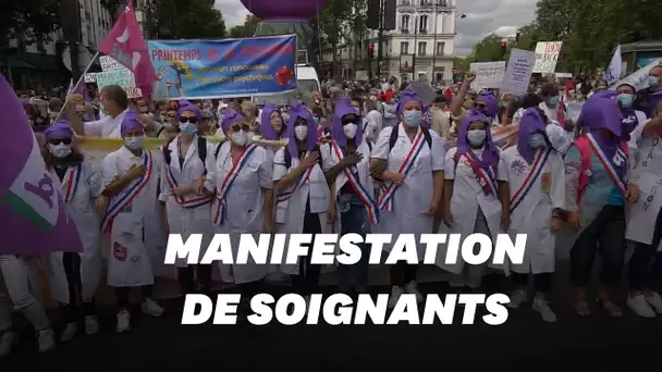 14 juillet: des milliers de manifestants à Paris pour l’hôpital public