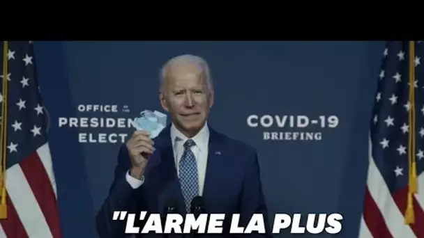 Face au Covid-19, Joe Biden implore les Américains à porter le masque