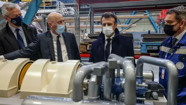 Depuis Belfort, Emmanuel Macron annonce la construction de six nouveaux réacteurs nucléaires
