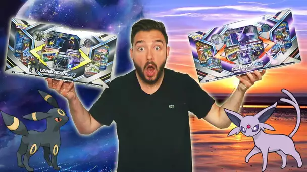 Ouverture de 2 ENORMES COFFRET POKEMON NOCTALI GX Vs MENTALI GX !!