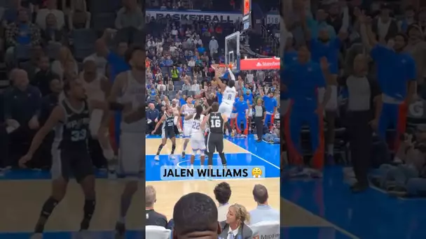 BACK-TO-BACK SLAMS BY JALEN WILLIAMS ON NBA TV! 🔥 | #Shorts