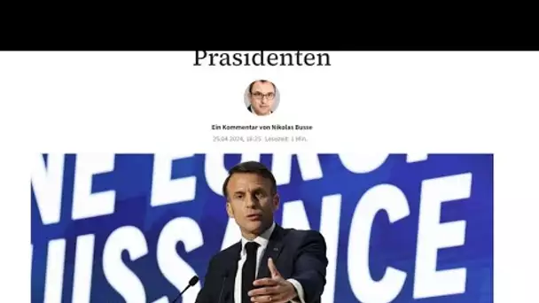 Discours d'Emmanuel Macron sur l'Europe, "erreur de diagnostic" ? • FRANCE 24
