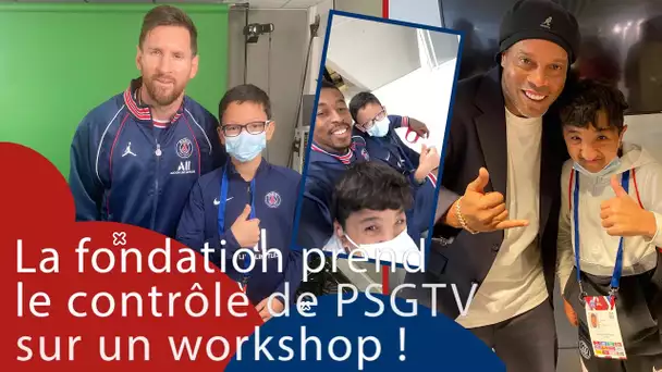 🆒📽️📲 The PSG Foundation takes control of #PSGTV on a workshop !