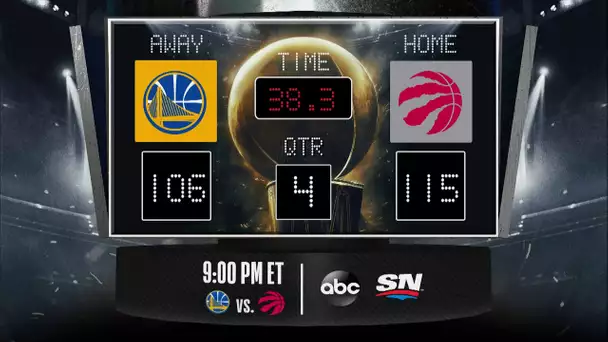 Warriors @ Raptors LIVE Scoreboard - Join the conversation & catch all the action on #NBaonABC!