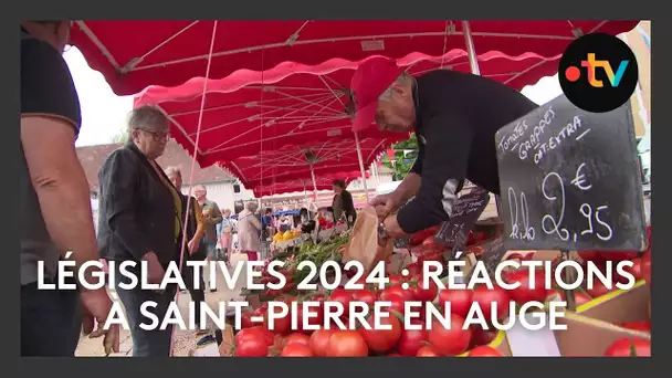 1ᵉʳ tour des législatives 2024 en Normandie : les réactions sur le marché de Saint-Pierre en Auge