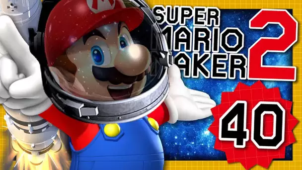 MARIO VOYAGE DANS L'ESPACE ! | SUPER MARIO MAKER 2 EPISODE 40 NINTENDO SWITCH