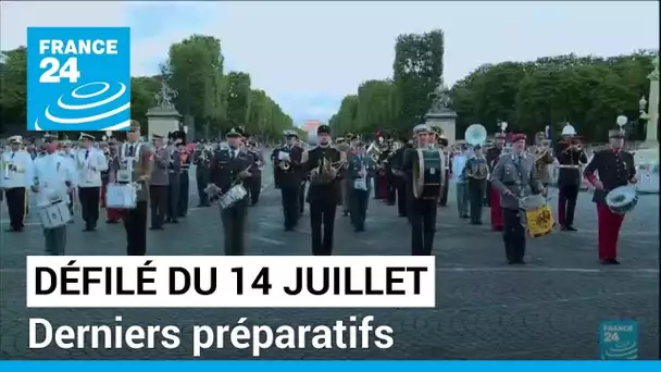 Défilé militaire du 14 juillet : derniers préparatifs sur les Champs-Elysées • FRANCE 24