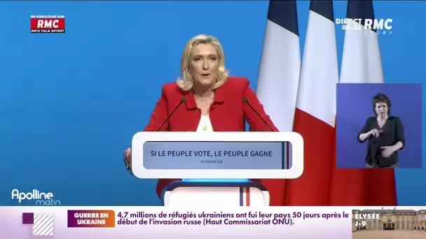 Présidentielle : Marine Le Pen veut "faire du 24 avril un printemps français"