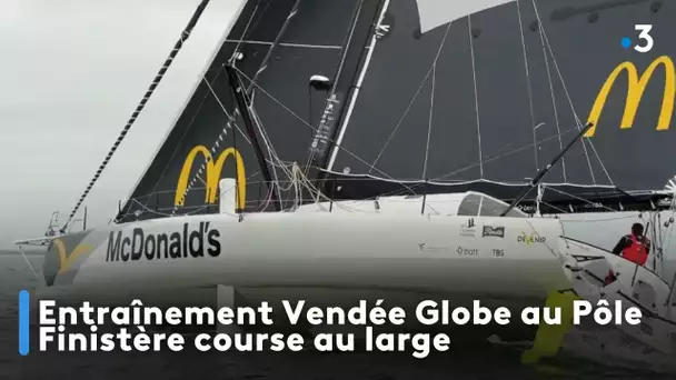 Entraînement Vendée Globe au Pôle Finistère course au large