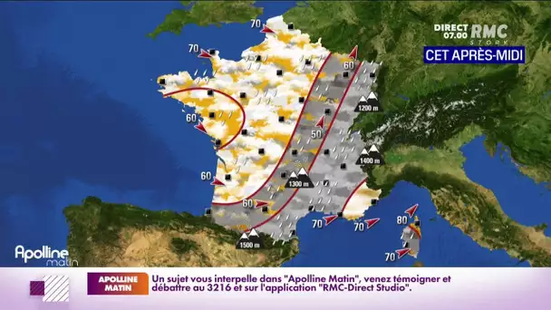 Météo: un temps agité au programme des prochains jours