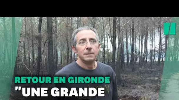 Incendie en Gironde : l’émotion des habitants de retour chez eux