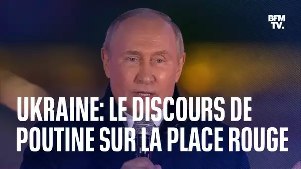 Annexion de territoires ukrainiens: le discours de Vladimir Poutine sur la place Rouge