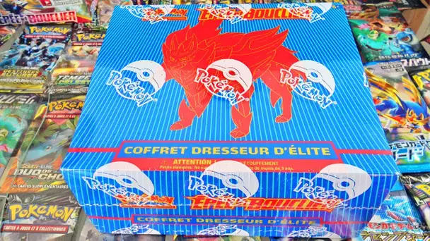 Ouverture d'une ELITE TRAINER BOX POKEMON ÉPÉE ET BOUCLIER ZAMAZENTA !