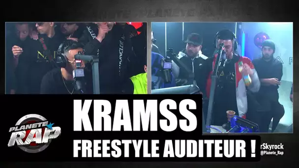 Kramss "La rue" freestyle auditeur dans le studio de #PlanèteRap