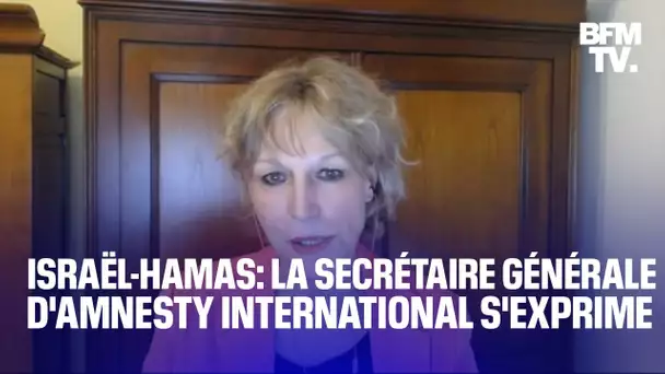 Israël-Hamas: la secrétaire générale d'Amnesty International, Agnès Callamard, s'exprime sur BFMTV