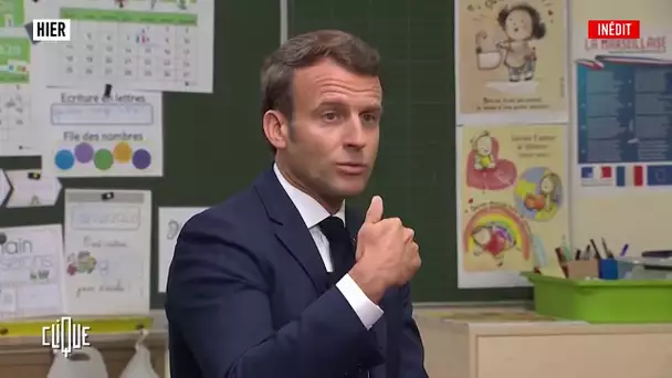 Macron et le retour à l’école - Clique, 20h25 en clair sur CANAL+