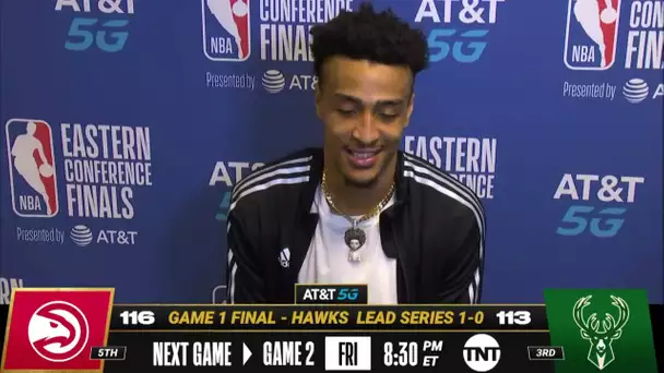 John Collins On Huge Game 1 Win In Milwaukee! 🗣| Postgame Press Conference