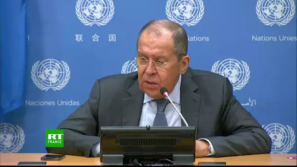 Conférence de presse de Sergueï Lavrov avant son discours à l’Assemblée générale de l’ONU