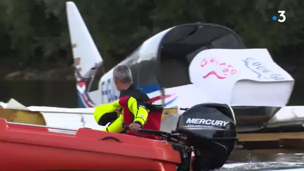Territoire de Belfort : un avion immergé pour permettre l’entraînement des pompiers et plongeurs